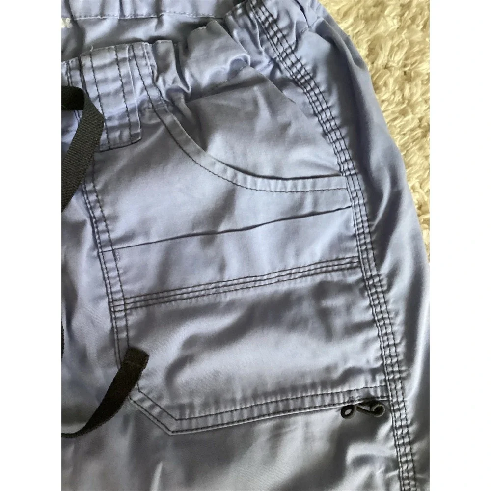 Dickies Cargo Scrub Pants XS Utility Pockets Blue Medical